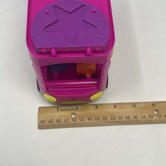 Polly Pocket PollyWorld Tour Bus Mattel Pink & Purple Camper Van 2006 Doll Car - Picture 11 of 12